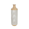 Sagebrook Home Metal 22" 2-Tone Vase, White