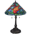 Meyda Lighting 154003 24.5"H Tiffany Koi Table Lamp