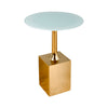 Sagebrook Home Metal/Glass 23``H Side Table, Gold