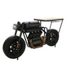 Sagebrook Home Metal 34``H Motorcycle Wine Rack, Black