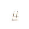 Sagebrook Home 12`` Metal/Marble Hashtag Table Top Deco, Gold