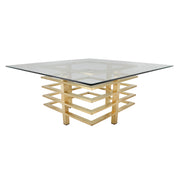 Sagebrook Home Metal Stacked Coffee Table, Gold