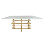 Sagebrook Home Metal Stacked Coffee Table, Gold