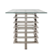 Sagebrook Home Metal Stacked Side Table, Silver