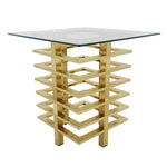Sagebrook Home Metal Stacked Side Table, Gold