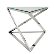 Sagebrook Home Metal Hexagon Coffee Table, Silver
