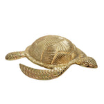 Sagebrook Home Metal 11.5" Turtle, Gold