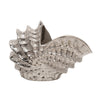 Sagebrook Home Metal 10" Shell, Silver