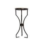 Sagebrook Home 15461-01 Metal/Marble, Hourglass Shaped  Legs Table