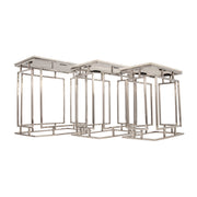 Sagebrook Home Set of 3 Metal/Marble Side Tables, Silver