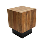 Sagebrook Home Acacia Wood, Side Table, Black