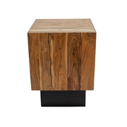 Sagebrook Home Acacia Wood, Side Table, Black