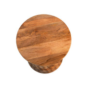 Sagebrook Home Wood 19`` Hammered Side Table, Brown