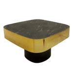 Sagebrook Home Metal Coffee Table W/ Black Marble, Gold