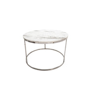 Sagebrook Home 15471-01 Metal/Marble Coffee Table, Silver