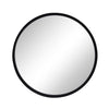 Sagebrook Home 15486 24" Round Mirror, Black Wb
