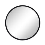Sagebrook Home 15486 24" Round Mirror, Black Wb