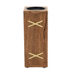 Sagebrook Home 15489-01 10" Wood Pillar Holder, Brown