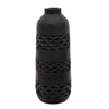 Sagebrook Home Wood 15" Stained Vase, Black