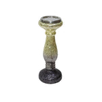 Sagebrook Home 12" Dark Gray Crackled Candle Holder