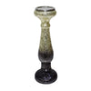 Sagebrook Home 15" Dark Gray Crackled Candle Holder