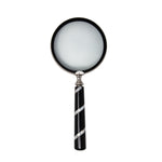 Sagebrook Home 15509 5"D Magnifying Glass In Resin Handle, Black