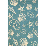 Couristan Outdoor Escape Cardita Shells 8' X 11' Rectangular Indoor/Outdoor  Transitional Rug