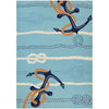 Couristan Outdoor Escape Anchorbend 3'6" X 5'6" Rectangular Indoor/Outdoor  Transitional Rug