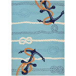 Couristan Outdoor Escape Anchorbend 2'6" X 8'6" Runner Indoor/Outdoor  Transitional Rug