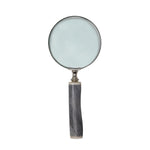 Sagebrook Home 15511 4" D  Magnifying Glass In Resin Handle, Gray