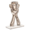 Sagebrook Home 16`` Gloomy Face, Silver