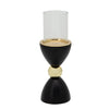 Sagebrook Home 15518-01 12" Pillar Candle Holder, Black