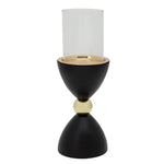 Sagebrook Home 15518-02 14" Pillar Candle Holder, Black