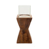 Sagebrook Home 15522-01 17" H Hurricane On A Dimensional Stand, Brown