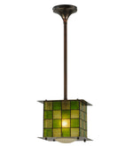 Meyda Lighting 15539 10"Sq Utopia Plaza Mini Pendant