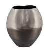 Sagebrook Home 11"H Ombre Vase, Silver