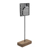 Sagebrook Home 15544 21" Abstract Table Decor, Black