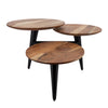 Sagebrook Home 15554 36" 3-Circles Coffee Table, Brown Kd