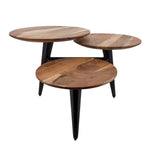 Sagebrook Home 15554 36" 3-Circles Coffee Table, Brown Kd