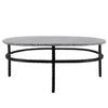 Sagebrook Home Marble 44`` Oval Coffee Table, Gray