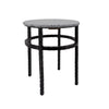 Sagebrook Home Marble 18`` Round Side Table, Gray