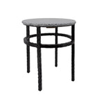 Sagebrook Home Marble 18`` Round Side Table, Gray