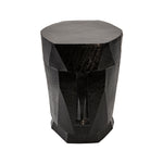 Sagebrook Home Metal Face Stool, Black