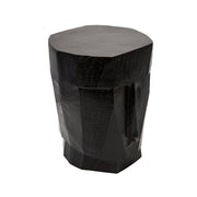 Sagebrook Home Metal Face Stool, Black
