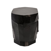 Sagebrook Home Metal Face Stool, Black