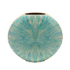 Sagebrook Home 11" Decorative Metal Vase, Turquoise