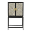 Sagebrook Home 54`` Wood 2-Door Cabinet, Black