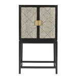 Sagebrook Home 54`` Wood 2-Door Cabinet, Black