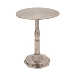Sagebrook Home 21`` Metal Side Table, Silver
