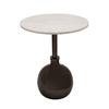 Sagebrook Home 22`` Metal Side Table W/ Orb Base, Gunmetal